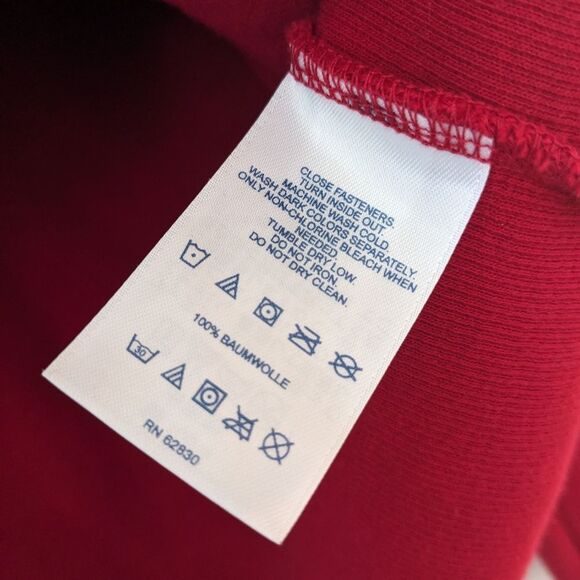 Land's End Mens quarter zip fine gauge cotton sweater - Picture 2 of 4